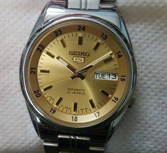 Seiko 5 Golden Watch for Sale in Tejgaon,Dhaka Bangladesh