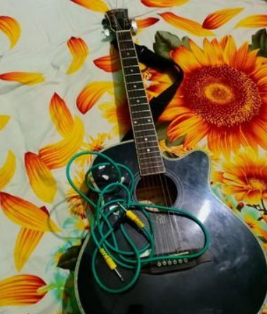 AXE Pure Acoustic Guitar AG-48C Black for sale in Sonadanga, Khulna