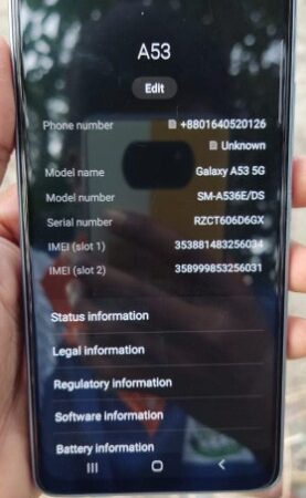 Samsung A53 5g Mobile for Sale in Chadpur