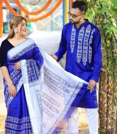 Saree Panjabi Couple Set for sale in Mirpur Dhaka