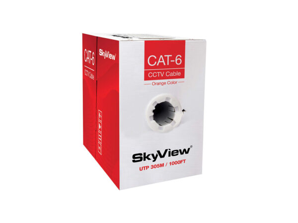 NEW SkyView Cat-6 UTP 305 Meter CCTV Network Orange Cable