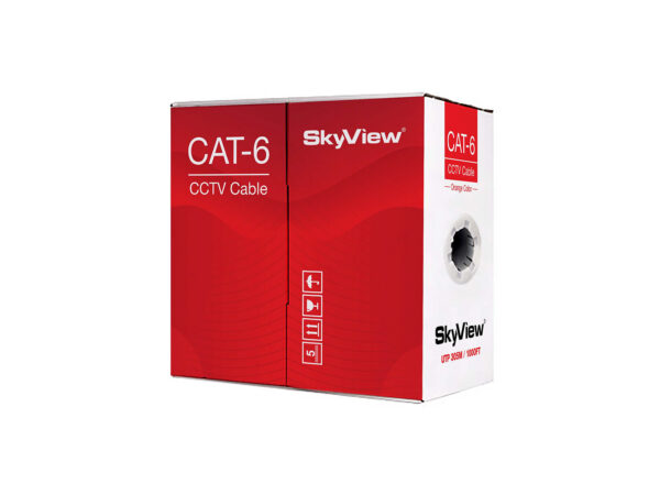 NEW SkyView Cat-6 UTP 305 Meter CCTV Network Orange Cable