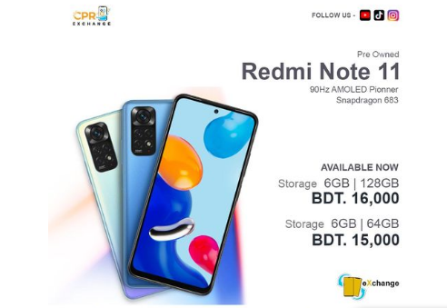 Redmi Note 11 Mobile for Sale in Dhaka