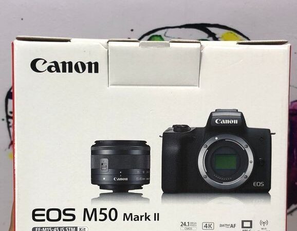 New Canon M50 II + 15-45 IS STM Lens for sale in Chattogram