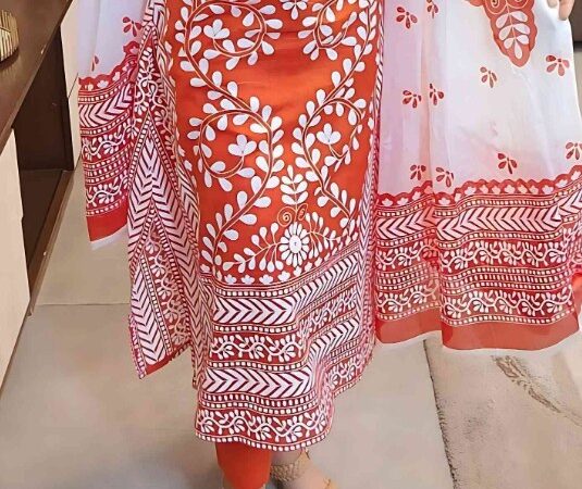 Cotton Unstitch Skin Print Three Piece for Sale in Barishal