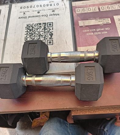 Stainless steel body Hex dumbbell for sale in Mohammadpur, Dhaka