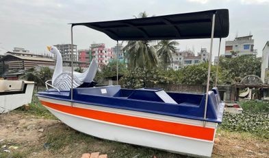 Fiber Glass Paddle Type Boat WIth Goose & Canopy 04 Person. Four sale in Narayanganj, Dhaka Division