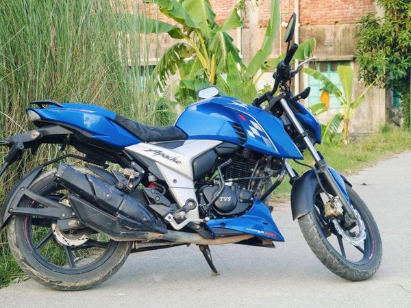 TVS Apache 4V Blue X Connect DD Motorcycle For Sale at Siddhirganj Narayanganj in Dhaka