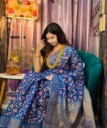 Fashionable Skin Printed Half Silk Saree for sale in Khulna Sadar, Khulna