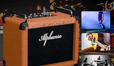 Acoustic Electric Guitar Amp (22 watt) Mic+Mp3 four sale in Mirpur, Dhaka