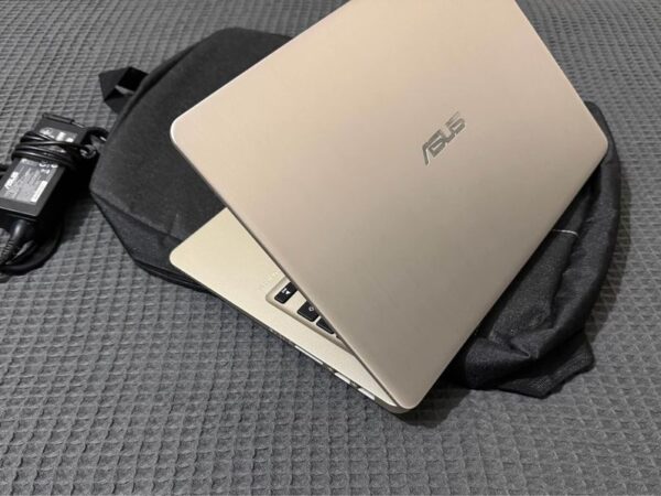 Asus Slim Laptop Golden Colour, Core i5 8th Gen, Ram 8GB, SSD 128GB, HDD 500GB For sale at Kolabagan