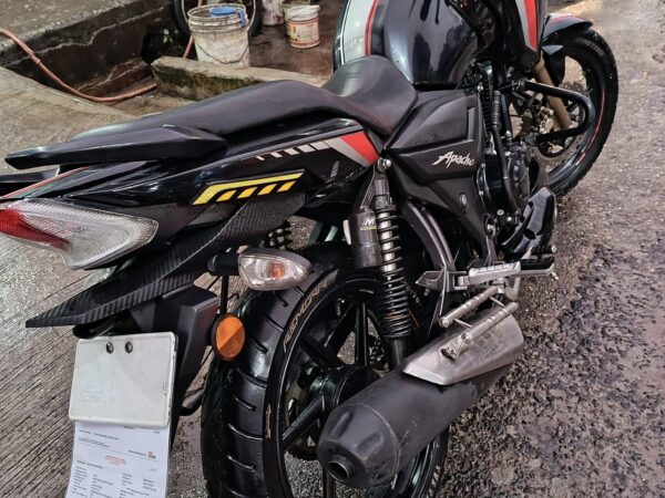 Apache rtr 160 cc 2022 Modle Motorcycle Used for Sale at New Jummapara In Rangpur.