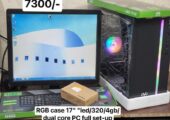 19″ monitor core i5 6th gen (128/8gb/110) full Computer set sale in Pallavi Dhaka 1216