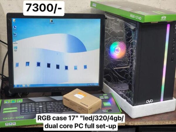 19″ monitor core i5 6th gen (128/8gb/110) full Computer set sale in Pallavi Dhaka 1216