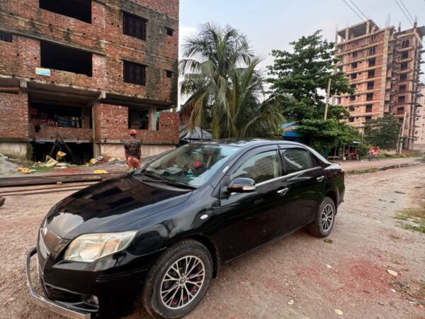 Toyota Axio. Model 11_registration 17 Used Car for Sale at Badda Aftabnagar in Dhaka.