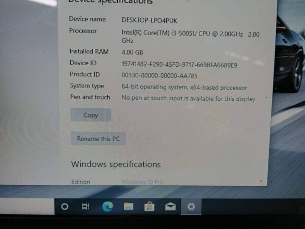 Dell core i3 5th gen laptop Used For Sale In Mirpur 60 fit, Dhaka.