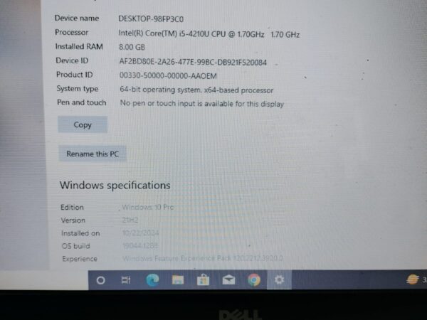 Dell i5 4th gen Modal Used Laptop Sale at Mirpur 60 fit In Dhaka.