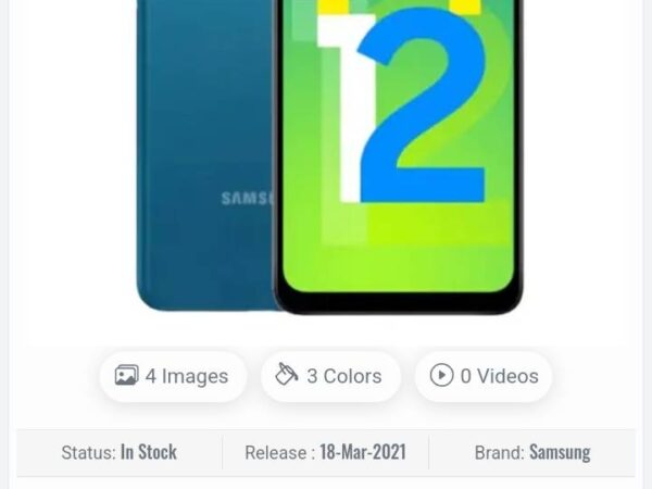 Samsung M12 Offical 6/128 Used for Sale at Pirganj in Rangpur.