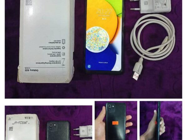 Samsung A03 Mobile Phone For Sale at Churkhai Bazar in Mymensingh.