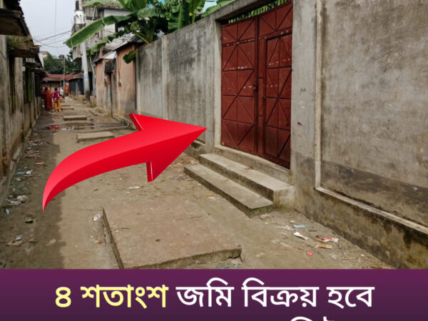 ৪ শতাংশ জমি বিক্রি করা হবে গাজীপুর সিটি কর্পোরেশন কোনাবাড়ী