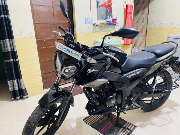 TVS Riders Motorcycle For Sale at Jia Medical Bogura in Rajshahi.