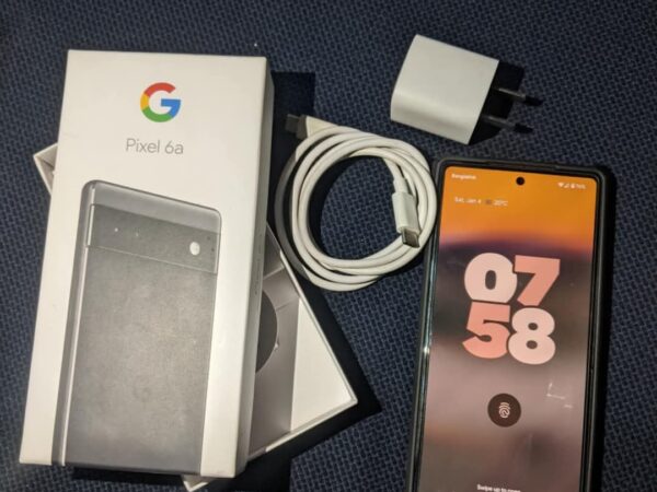 Pixel 6a 5G Charcoal 128GB Mobile Phone For Sale at Shia Mosjid, Mohammadpur in Dhaka-1207.