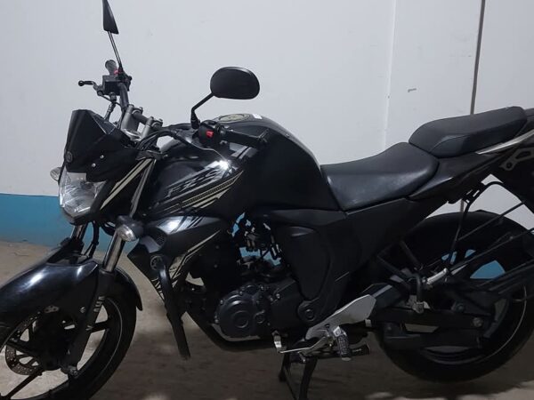 Yamaha FZS V2, Matt Black Motorcycle For Sale at Pallabi, Mirpur 12 in Dhaka.