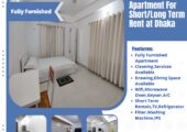 Rent Fully Furnished 3-Bedroom Apartment in Dhaka