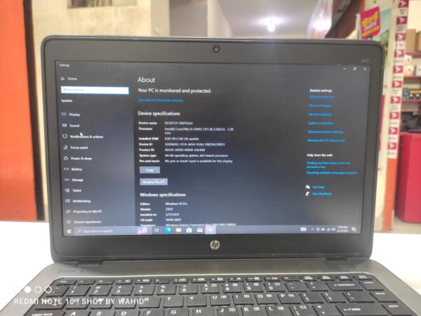 HP Elitebook 840 G2 Core i5 5th Gen Ram 8Gb Used Laptop Sale in Nowabbari road, bogura.