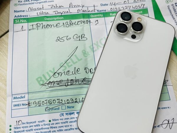 iPhone 13 Pro Max Mobile Phone For Sale at Kuril Chowrasta, Kawla Airport in Dhaka.