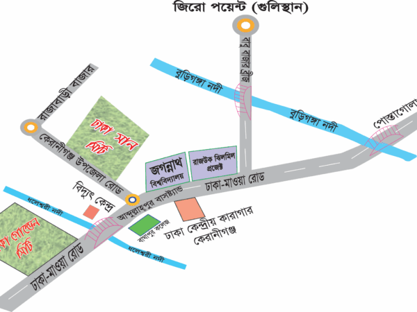 আকর্ষণীয় মূল্যে ঢাকার কেরানীগঞ্জে ঢাকা মাওয়া মহাসড়ক সংলগ্ন জমি প্রতি কাঠা