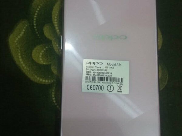 Oppo A3s Mobile Phone For Sale at Joydebpur Gazipur in Dhaka.