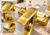 Golden Color Bathroom Fittings For Sale